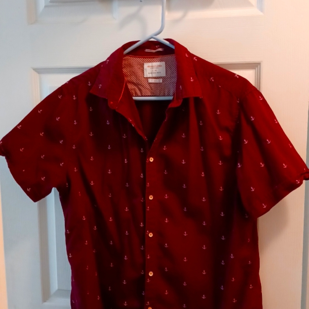 Denim and Flower red with anchors